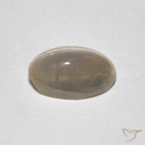 0.97克拉天然硅线石猫眼，椭圆形，透明