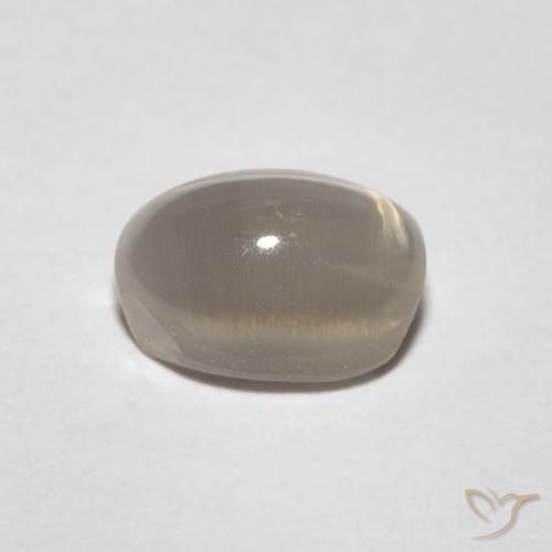 1.23克拉天然硅线石猫眼，椭圆形，透明