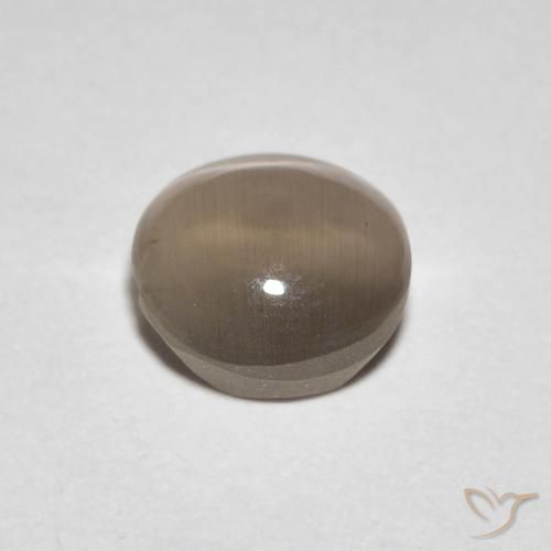 1.39克拉天然硅线石猫眼，椭圆形，透明