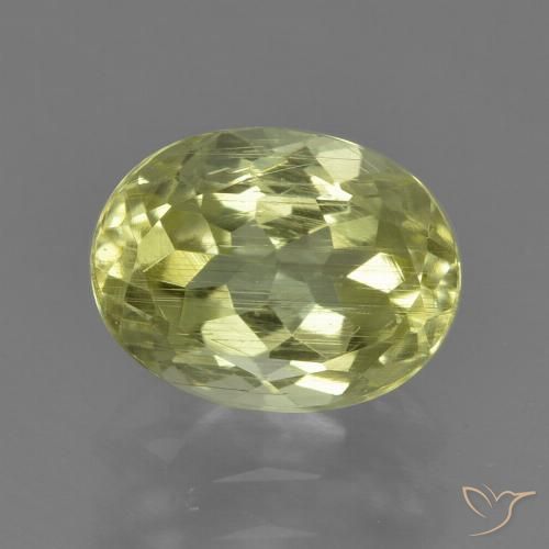1.98ct 天然 绿黄色 硅线石, 椭圆形, VS
