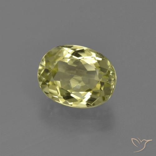 2.32ct 天然 中黄色 硅线石, 椭圆形, VS