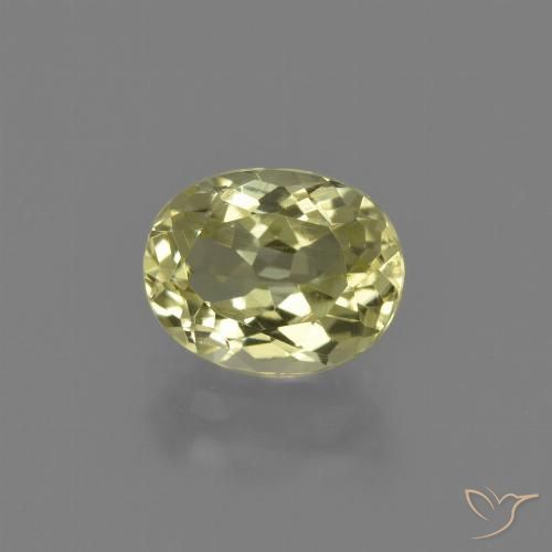 2.08ct 天然 中黄色 硅线石, 椭圆形, VS