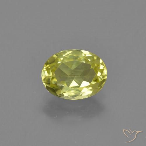 1.38ct 天然 柠檬黄 硅线石, 椭圆形, VS-SI