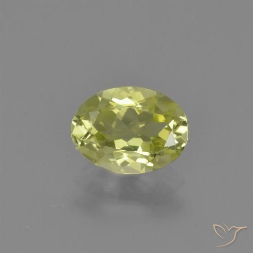 1.13ct 天然 淡黄色 硅线石, 椭圆形, VVS-VS