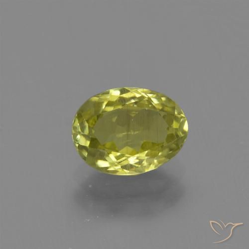 1.33ct 天然 中黄色 硅线石, 椭圆形, VS