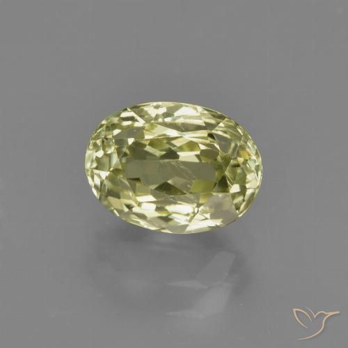 1.69ct 天然 中黄色 硅线石, 椭圆形, VVS-VS