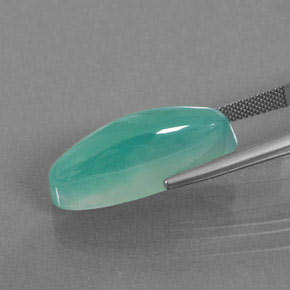 30.86克拉天然菱锌矿，椭圆形切割，半透明