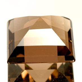 4.14克拉天然棕色烟晶，方形，9.9×9.9毫米，VVS-VS