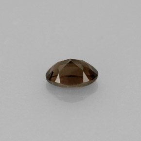 0.49克拉天然棕色烟晶，椭圆形切割，6.3×4.1毫米，VVS-VS