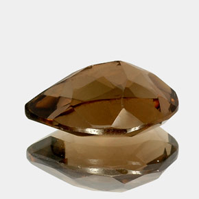 13.49克拉天然棕色烟晶，梨形，19.9×14.6毫米，VVS