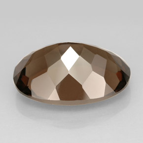 10.93克拉天然棕色烟晶，椭圆形切割，17.9×13毫米，VVS