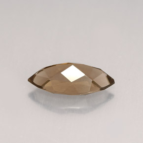 1.43克拉天然棕色烟晶，马眼形，11.6×5.8毫米，VS