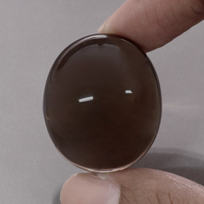 68.97克拉天然棕色烟晶，透明，28.1×23.7毫米，透明/半透明