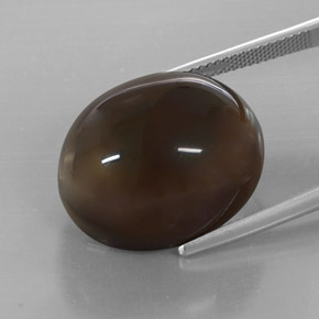 32.19克拉天然棕色烟晶，透明，29.1×17.7毫米，透明/半透明