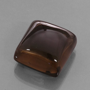 44.13克拉天然棕色烟晶，透明，19×18.9毫米，透明/半透明