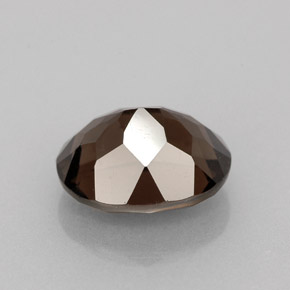 2.75克拉天然棕色烟晶，椭圆形切割，10.1×8.1毫米，VVS-VS