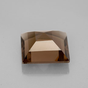 3.70克拉天然棕色烟晶，方形，10×10毫米，VS