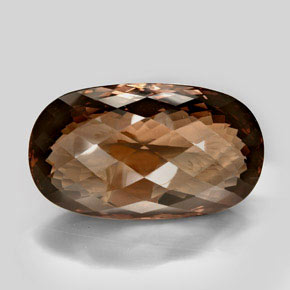 605.33克拉天然棕色烟晶，椭圆形切割，72.2×42.5毫米，VVS