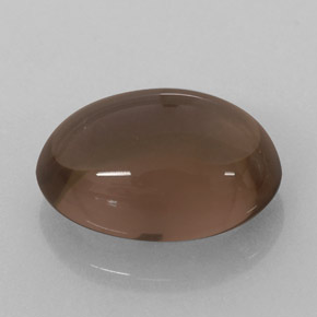 3.52克拉天然棕色烟晶，椭圆形切割，11.6×8.1毫米，半透明