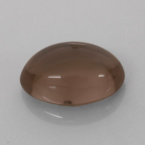 3.67克拉天然棕色烟晶，椭圆形切割，12×8.2毫米，半透明