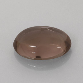 3.17克拉天然棕色烟晶，椭圆形切割，11.8×8.2毫米，半透明