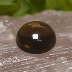 6.31克拉天然棕色烟晶，圆形切割，11.90毫米，透明