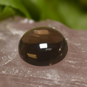 6.70克拉天然棕色烟晶，圆形切割，12.05毫米，透明