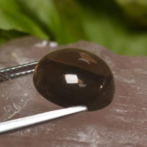 6.70克拉天然棕色烟晶，圆形切割，12.05毫米，透明