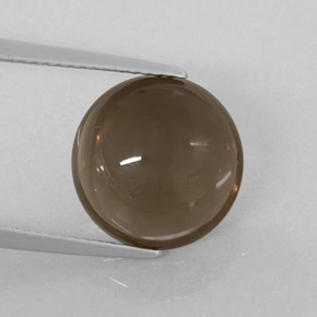 6.15克拉天然棕色烟晶，透明，11.89毫米，透明/半透明