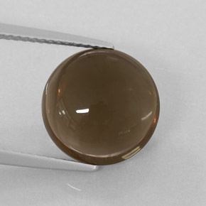 6.40克拉天然棕色烟晶，透明，12.03毫米，透明/半透明