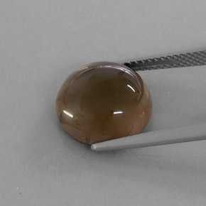 6.40克拉天然棕色烟晶，透明，11.89毫米，透明/半透明