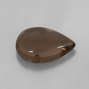 4.53克拉天然棕色烟晶，透明，14.2×10毫米，透明/半透明