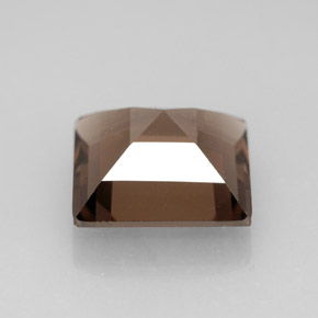 3.83克拉天然棕色烟晶，方形，10.1×10毫米，VVS-VS