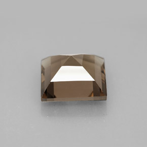 4.16克拉天然棕色烟晶，方形，10×10毫米，VVS-VS