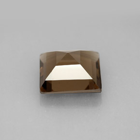 3.93克拉天然棕色烟晶，方形，10.2×10毫米，VVS-VS