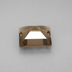 3.61克拉天然棕色烟晶，方形，10×10毫米，VVS-VS