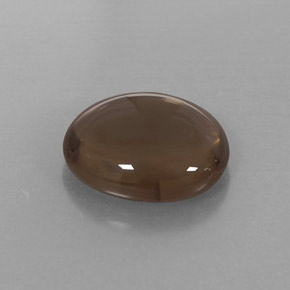 2.98克拉天然棕色烟晶，椭圆形切割，11×9.1毫米，透明
