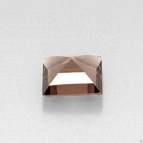 4.04克拉天然棕色烟晶，方形，10.2×10.1毫米，VVS-VS