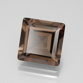 4.30克拉天然棕色烟晶，方形，10.1×10毫米，VVS-VS