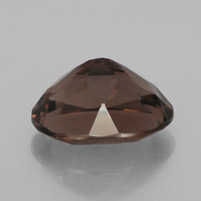 2.41克拉天然棕色烟晶，椭圆形切割，10×8.1毫米，VVS