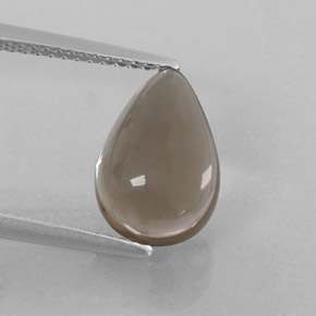 3.26克拉天然棕色烟晶，透明，11.9×8.1毫米，透明/半透明