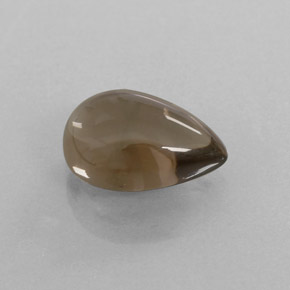 3.26克拉天然棕色烟晶，透明，11.9×8.1毫米，透明/半透明