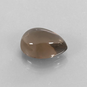 2.51克拉天然棕色烟晶，梨形，10.2×7.3毫米，透明