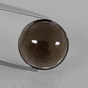 6.24克拉天然棕色烟晶，透明，12.26毫米，透明/半透明