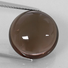 11.38克拉天然棕色烟晶，透明，15.00毫米，透明/半透明