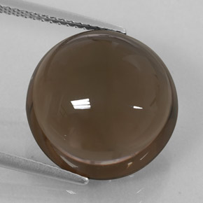 12.05克拉天然棕色烟晶，透明，14.98毫米，透明/半透明