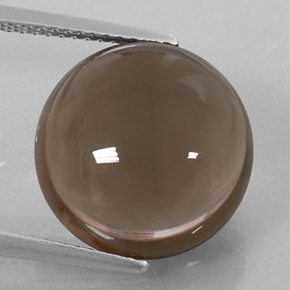 11.27克拉天然棕色烟晶，透明，14.16毫米，透明/半透明