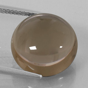 11.52克拉天然棕色烟晶，透明，14.06毫米，透明/半透明