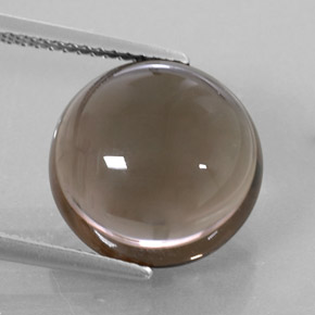 7.99克拉天然棕色烟晶，透明，12.93毫米，透明/半透明