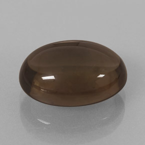 6.70克拉天然棕色烟晶，椭圆形切割，14×10.2毫米，透明